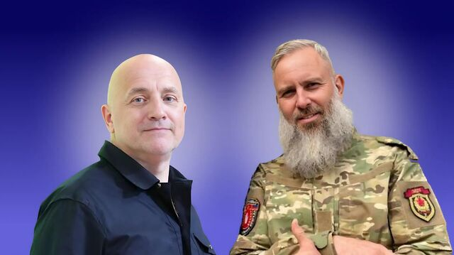 © Украина.ру. Захар Прилепин и Евгений "Гайдук" Николаев