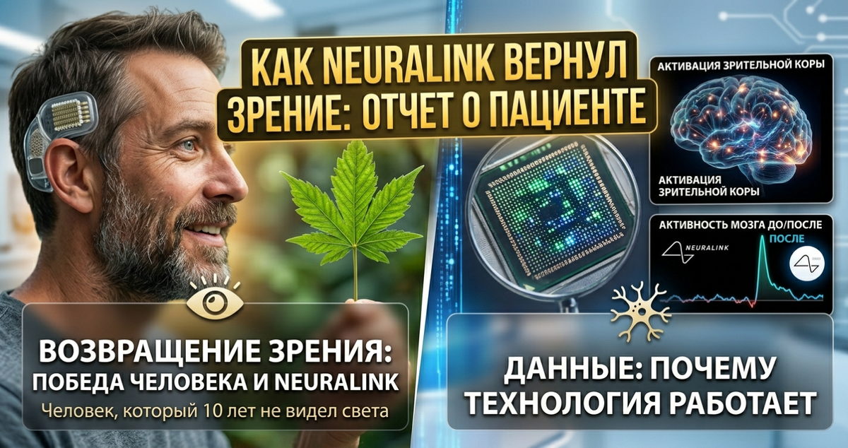 Как Neuralink вернул зрение