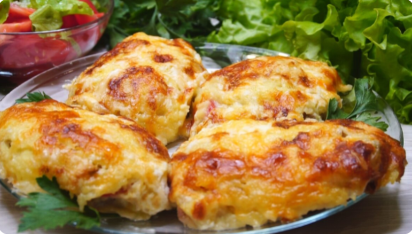 До чего же вкусно получается! Беру мясо, добавляю грибочки и картошку. Руки свободны, ужин в духовке...