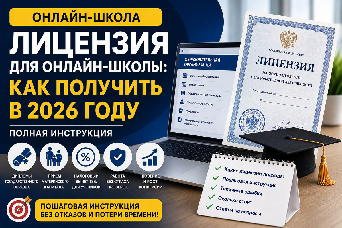 Лицензия для онлайн школы как получить