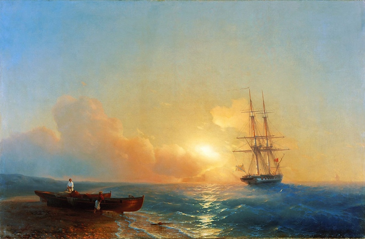  «Рыбаки на море» И. Айвазовского