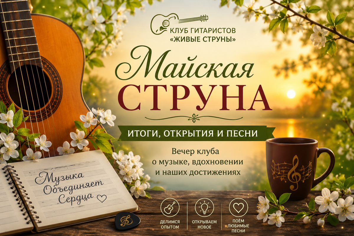 "Майская струна"/ Итоги, открытия и песни/Клуб гитаристов "Живые струны"