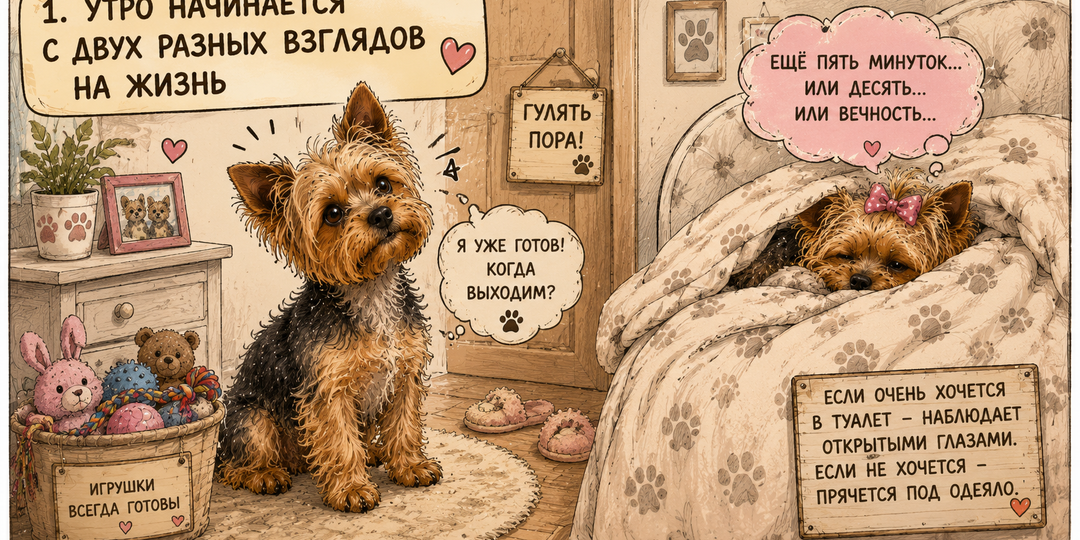 8 вещей, которые происходят почти в каждом доме, где живут йорки