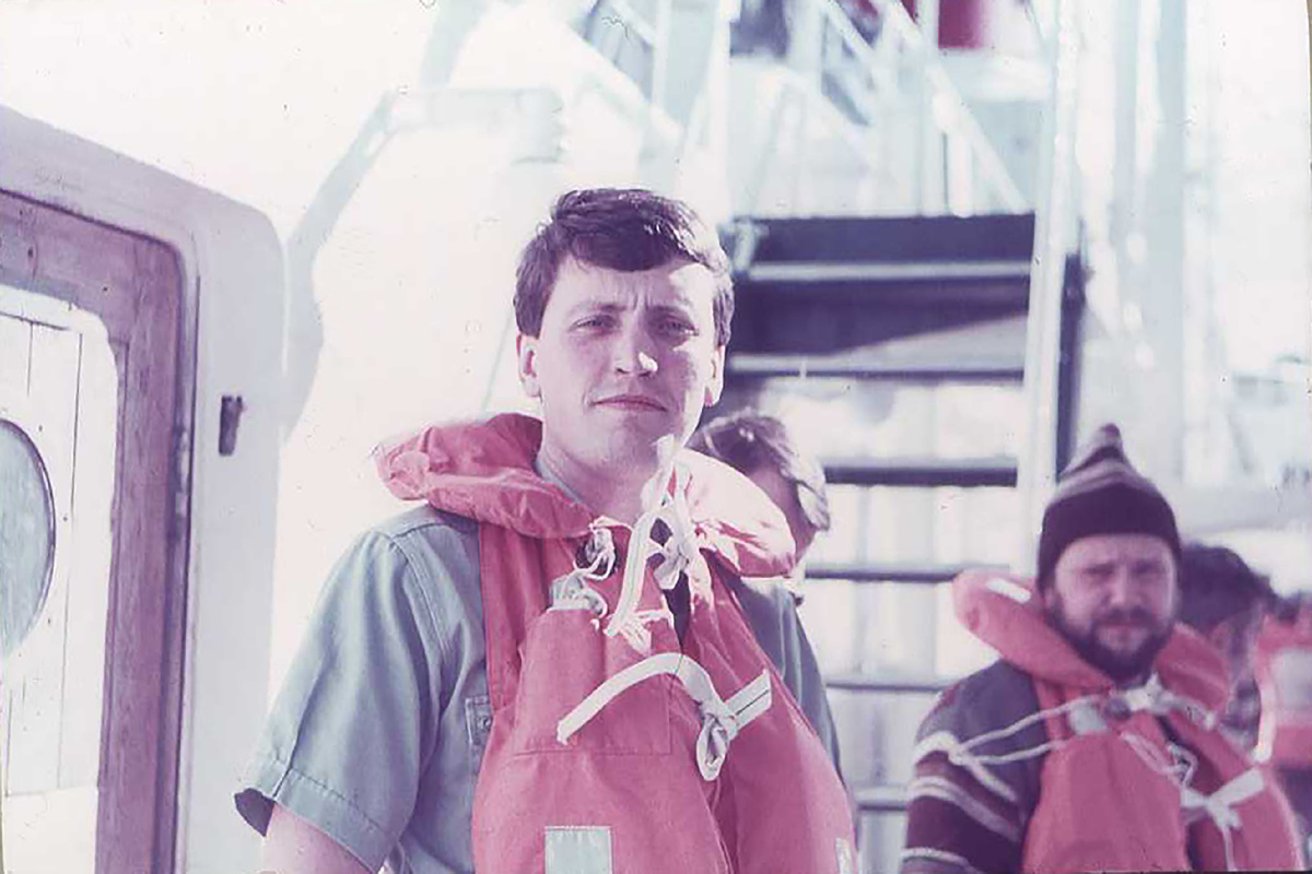 На теплоходе "Байкал"  в Средиземном море. Февраль 1987 года