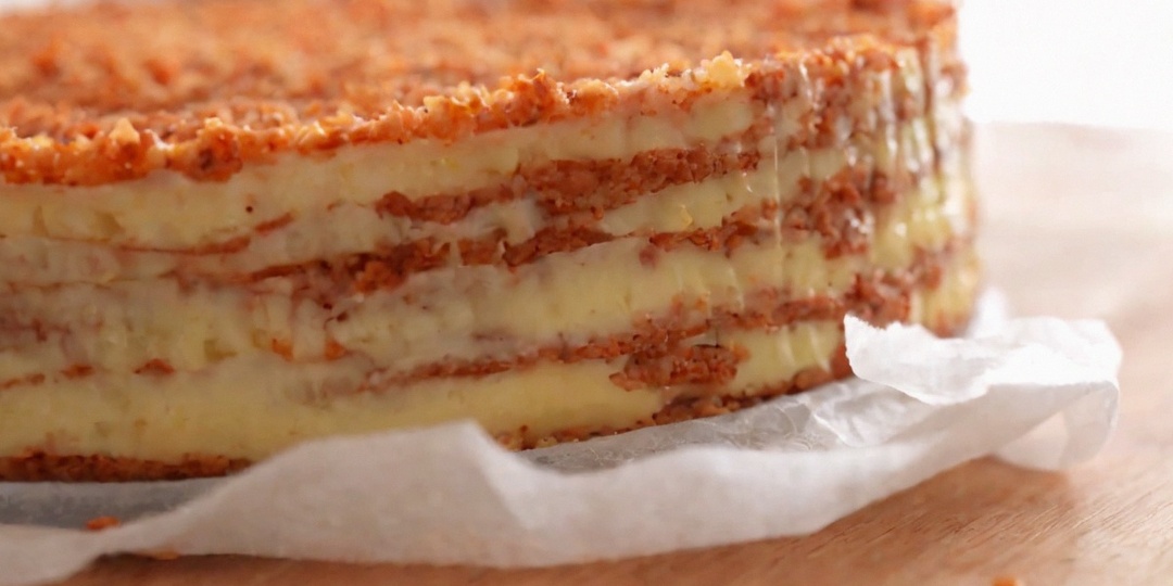 Торт за 15 мин без духовки. Вкусный и простой торт на сковороде