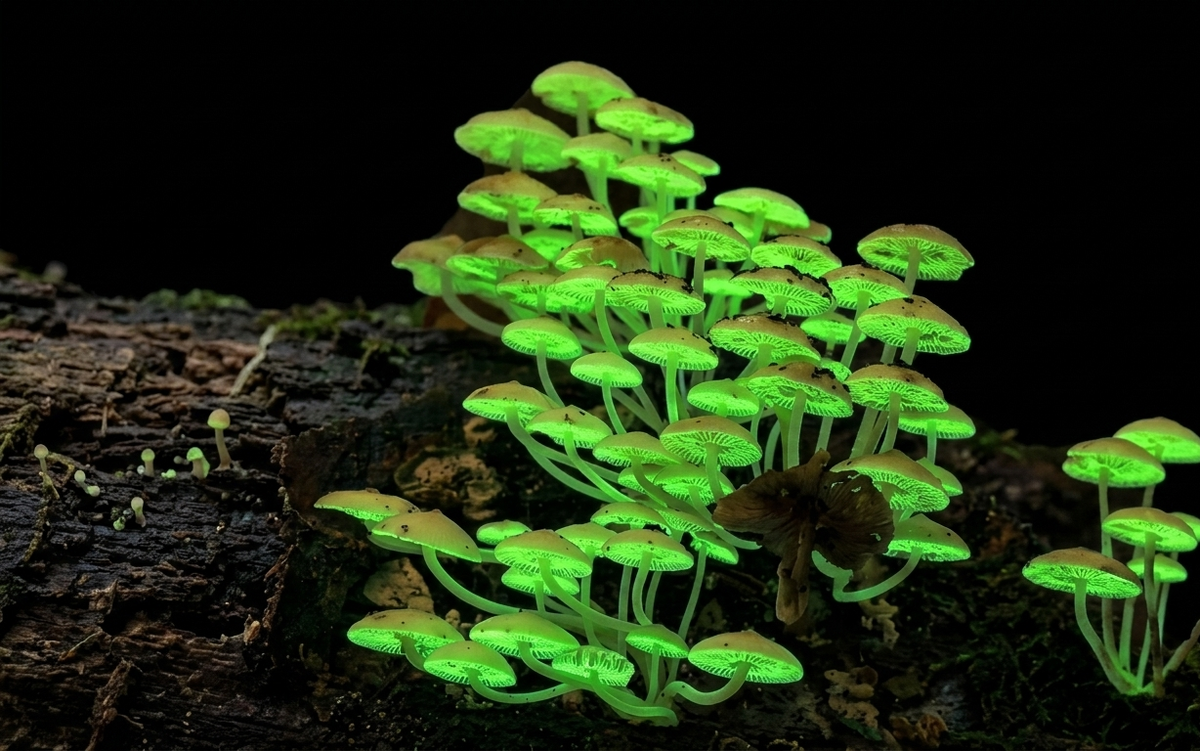 Mycena chlorophos («Мицена хлорофос») — вид агариковых (пластинчатых) грибов из семейства Миценовые