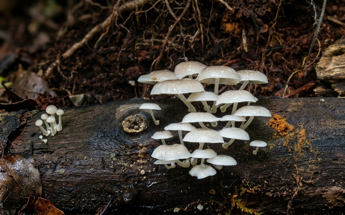 Mycena chlorophos («Мицена хлорофос») — вид агариковых (пластинчатых) грибов из семейства Миценовые
