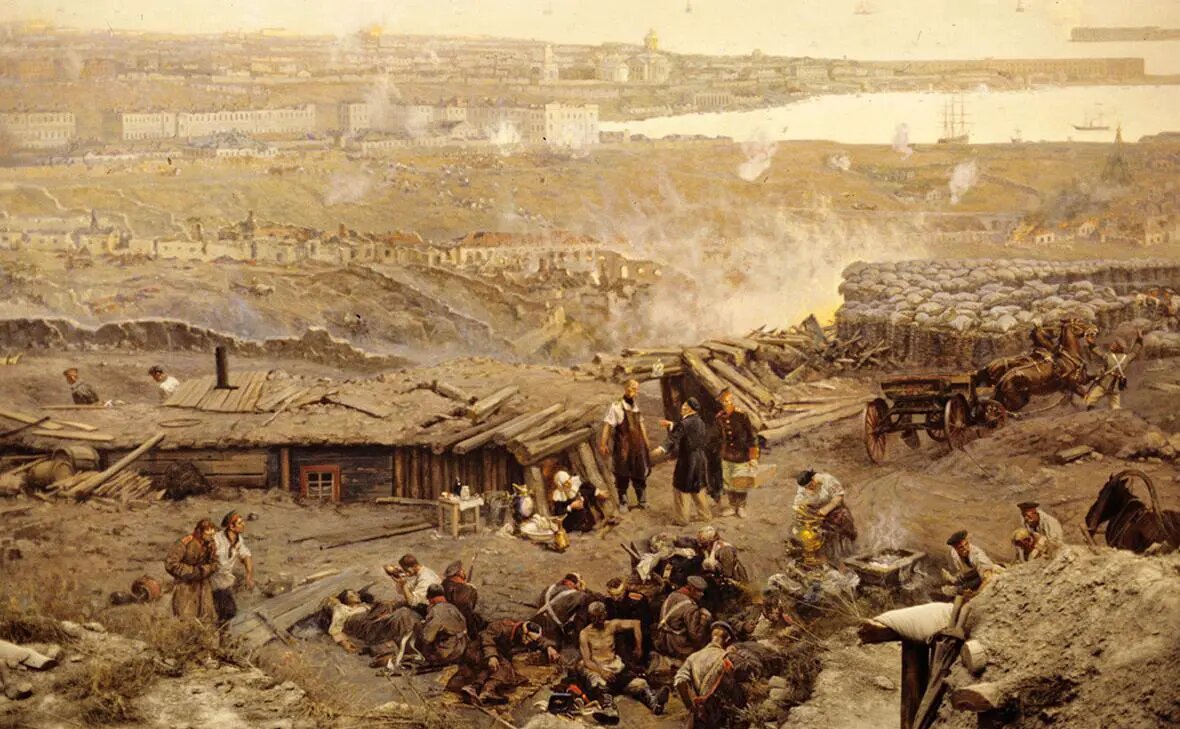    Источник: Фрагмент панорамы Оборона Севастополя 1854-1855 г.г. автора Франца Рубо Фото: Александр Лыскин / РИА Новости. rbc.ru Андрей