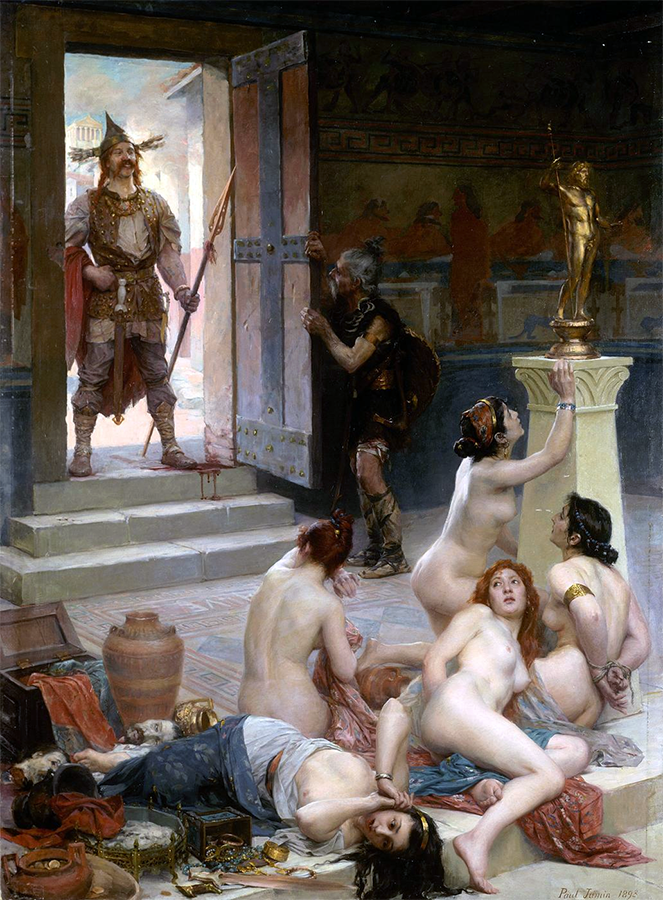 Поль Жамин. Бренн и его доля трофеев. 1893. Частная коллекция