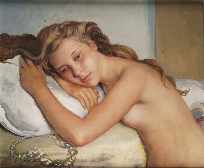 КАРТИНА ФРАНЦУЗСКОГО ХУДОЖНИКА МОРИСА ЭЛИНЖЕ / Maurice Elhinger / 1896 -1981