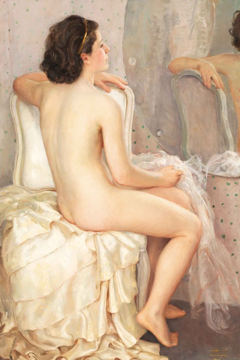 КАРТИНА ФРАНЦУЗСКОГО ХУДОЖНИКА МОРИСА ЭЛИНЖЕ / Maurice Elhinger / 1896 -1981