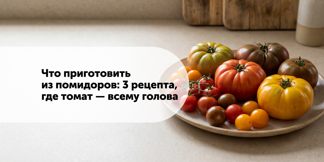 Что приготовить из помидоров: 3 рецепта, где томат — всему голова