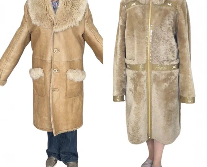 Переделка мужской дублёнки в женскую с перелицовкой (часть 2)