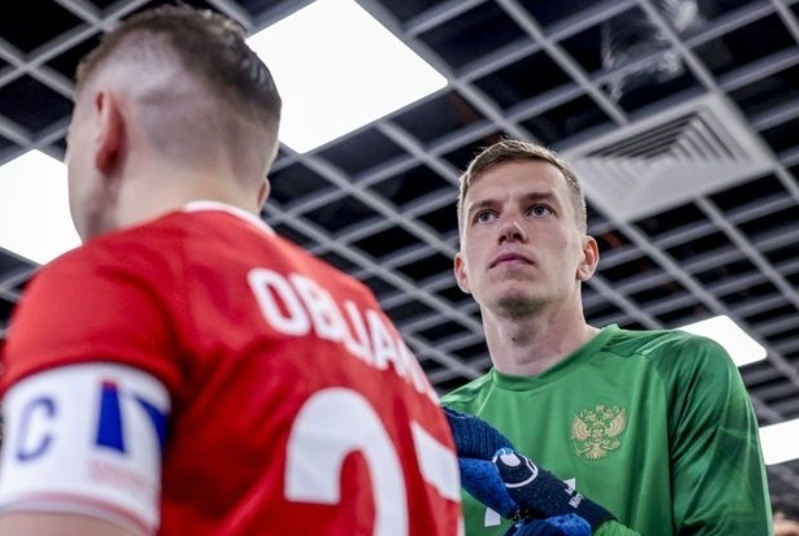    Антон Митрюшкин, который становился чемпионом Европы с юношеской сборной России, в этом году провел свой первый матч за национальную. / Михаил Шапаев / РФС