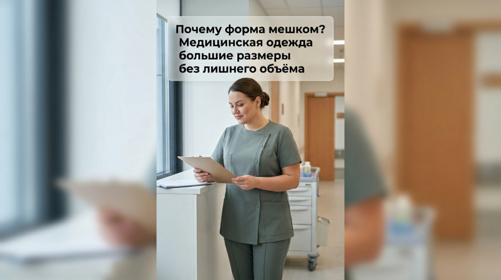   Почему форма мешком? Подберём медицинскую одежду больших размеров без лишнего объёма. Medavibe