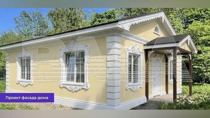 Проект фасада дома. Фото © Telegram / Baza