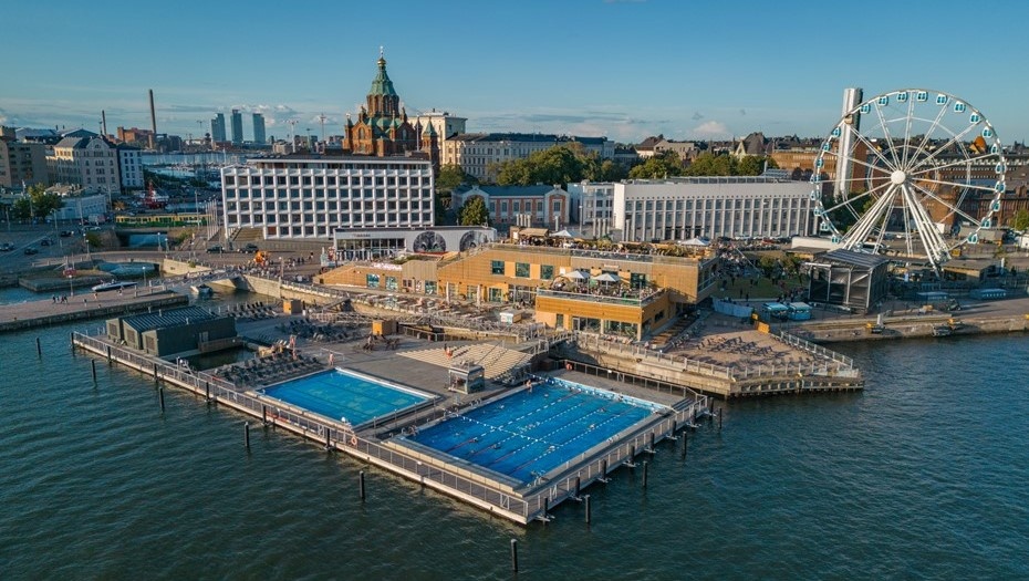    Спа-комплекс с бассейнами под открытым небом Allas Pool. Хельсинки, Финляндия. Автор фото: nordicurban.fi
