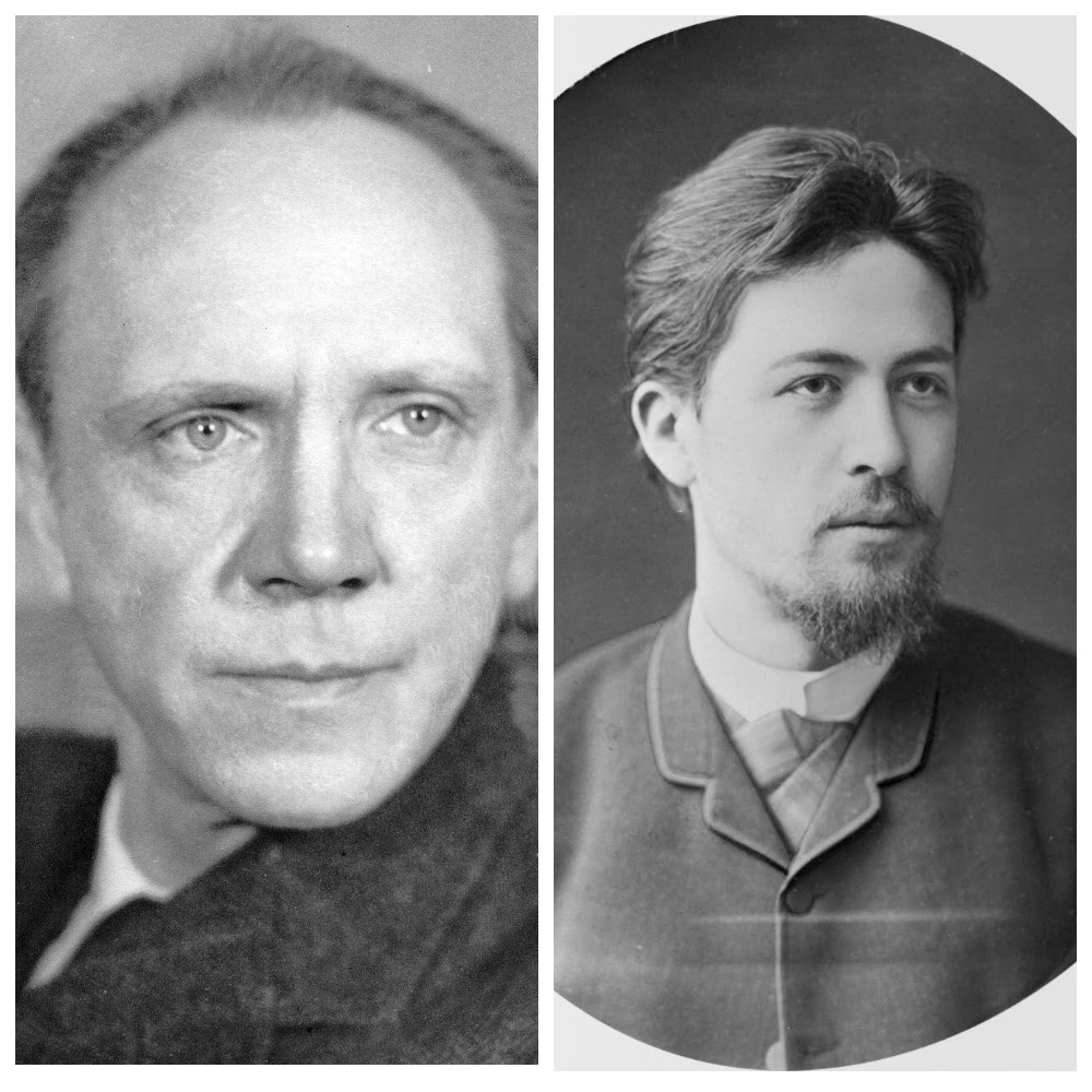 Михаил Александрович (слева) и Антон Павлович (справа) Чеховы. Источник: Яндекс картинки