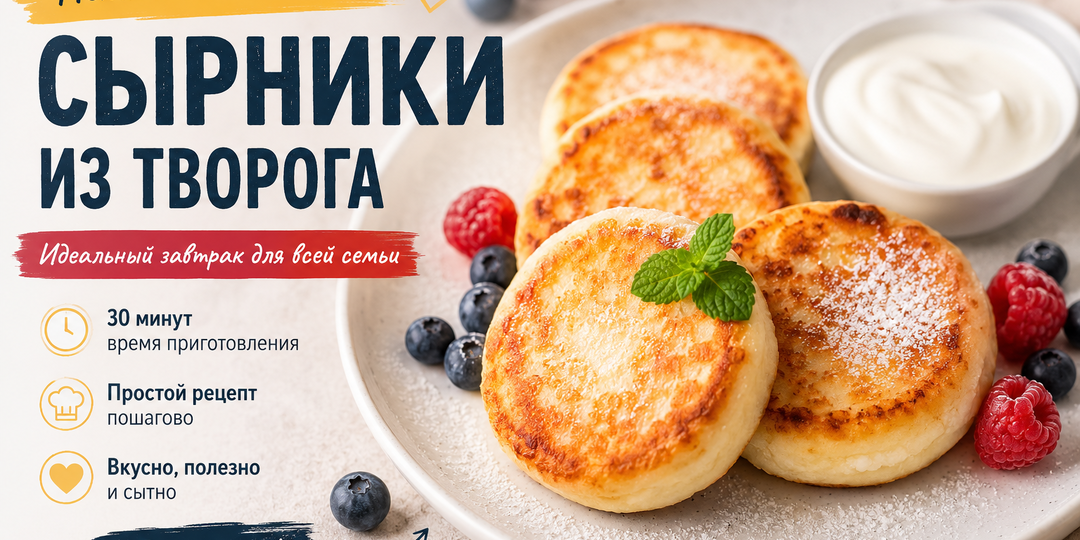 Сырники из творога - простой рецепт