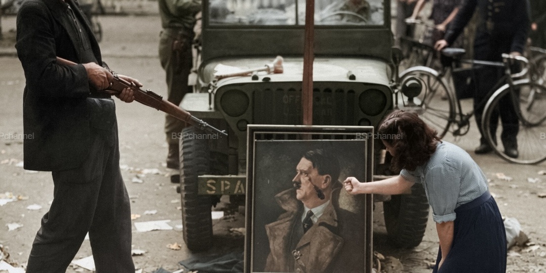 Редкие и интересные фотоматериалы с фронтов Второй Мировой Войны. 20 раскрашенных фотографий. Часть 11