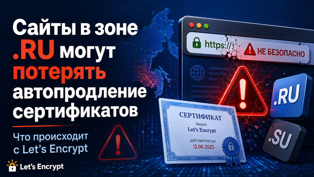 Let’s Encrypt может ограничить сертификаты для .RU и .SU.