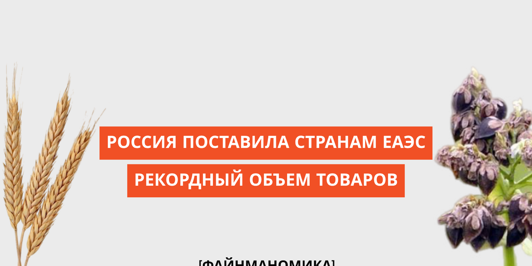 Россия поставила странам ЕАЭС рекордный объем товаров АПК