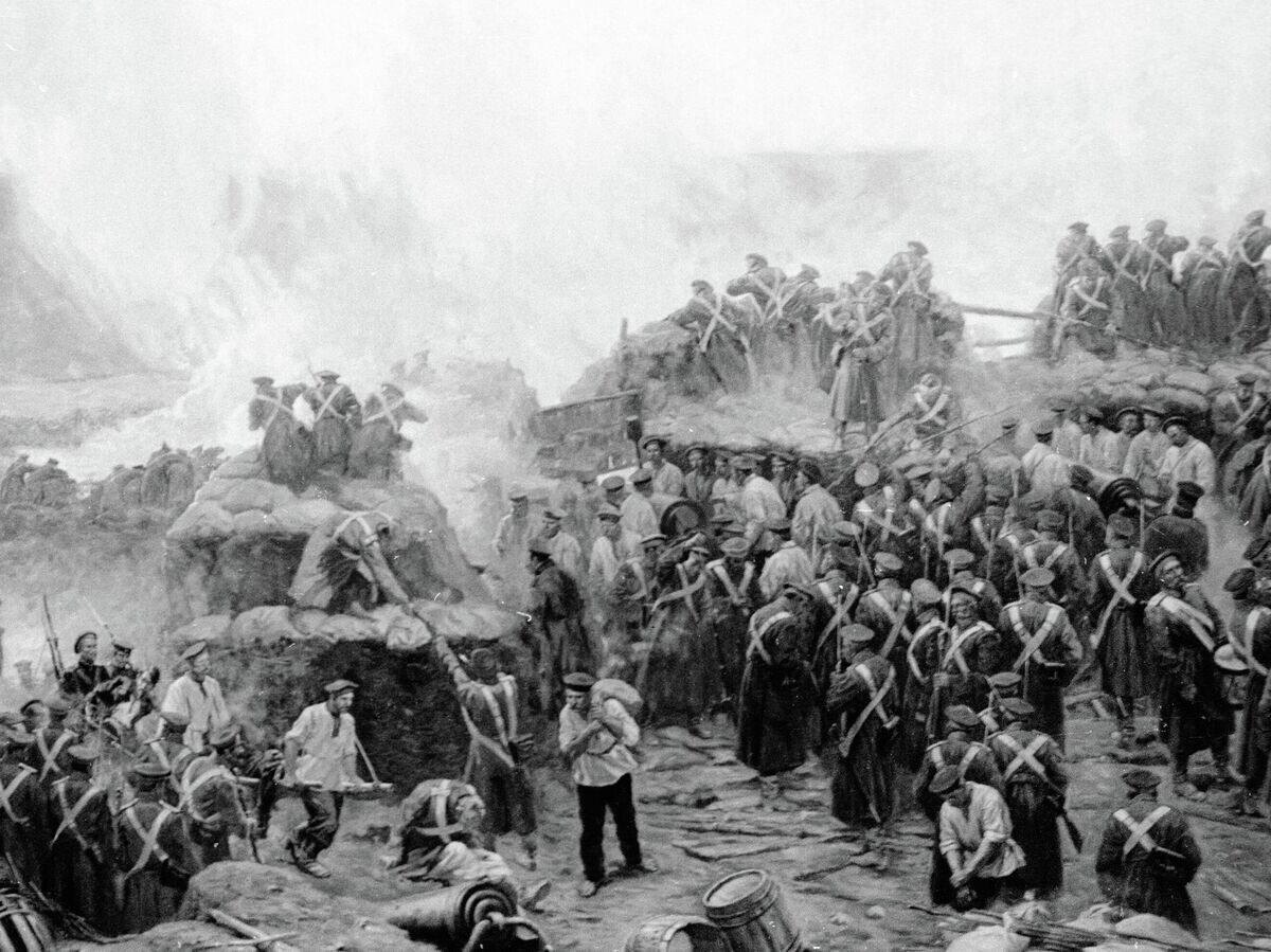    Фрагмент панорамы "Оборона Севастополя. 1854-1855 гг." работы художника Франца Рубо | © РИА Новости / Александр Красавин