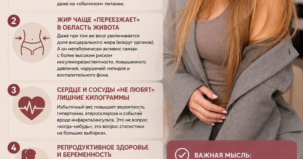Почему после 30 лет обязательно надо держать здоровый вес?
