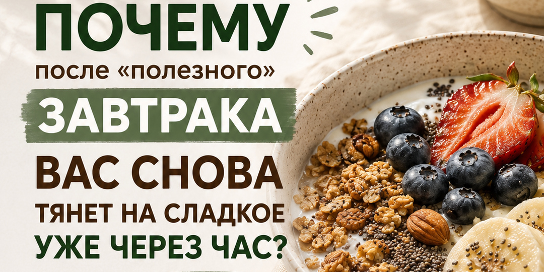 Завтракаете каждое утро, но через час снова хотите есть? Причина может вас удивить