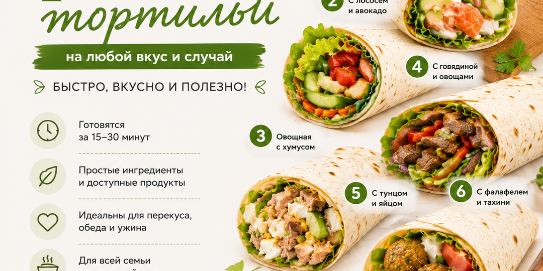 Быстро, вкусно и сытно: 7 лучших начинок для лаваша