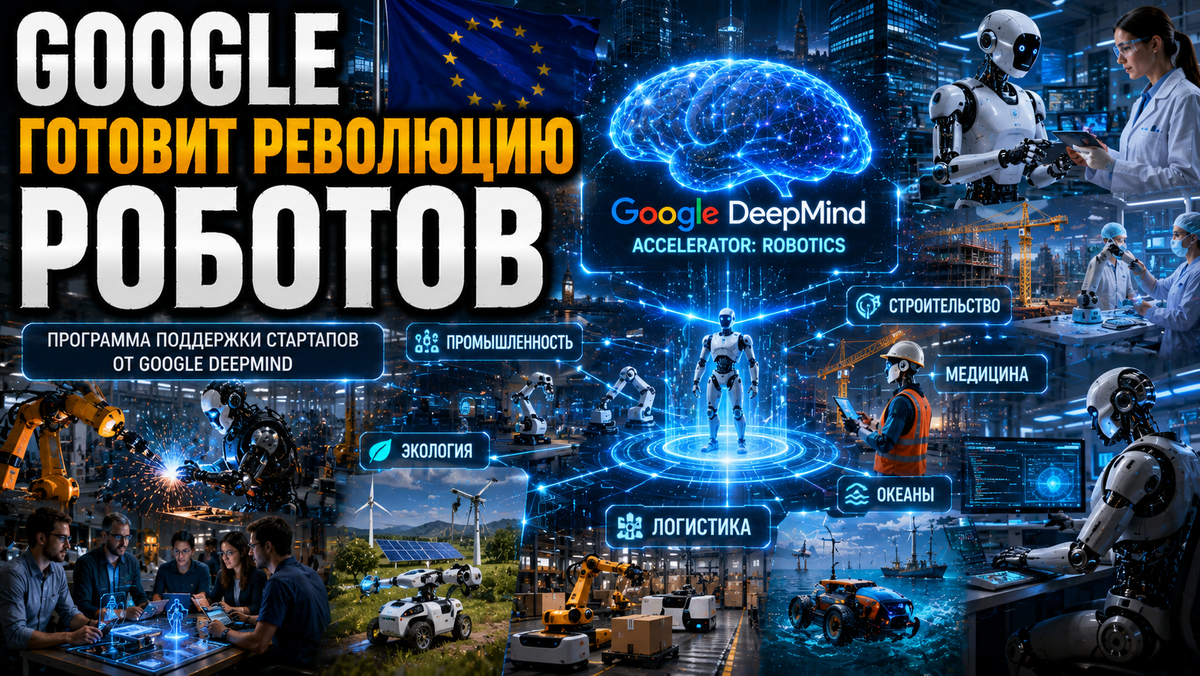 Google запускает программу для робототехники: какие стартапы будут создавать ИИ-роботов будущего