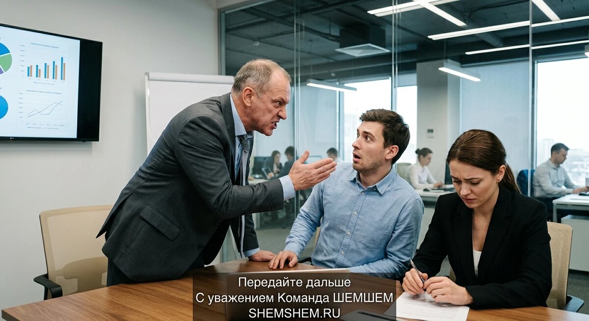 Конфликт и обвинение сотрудника в офисе