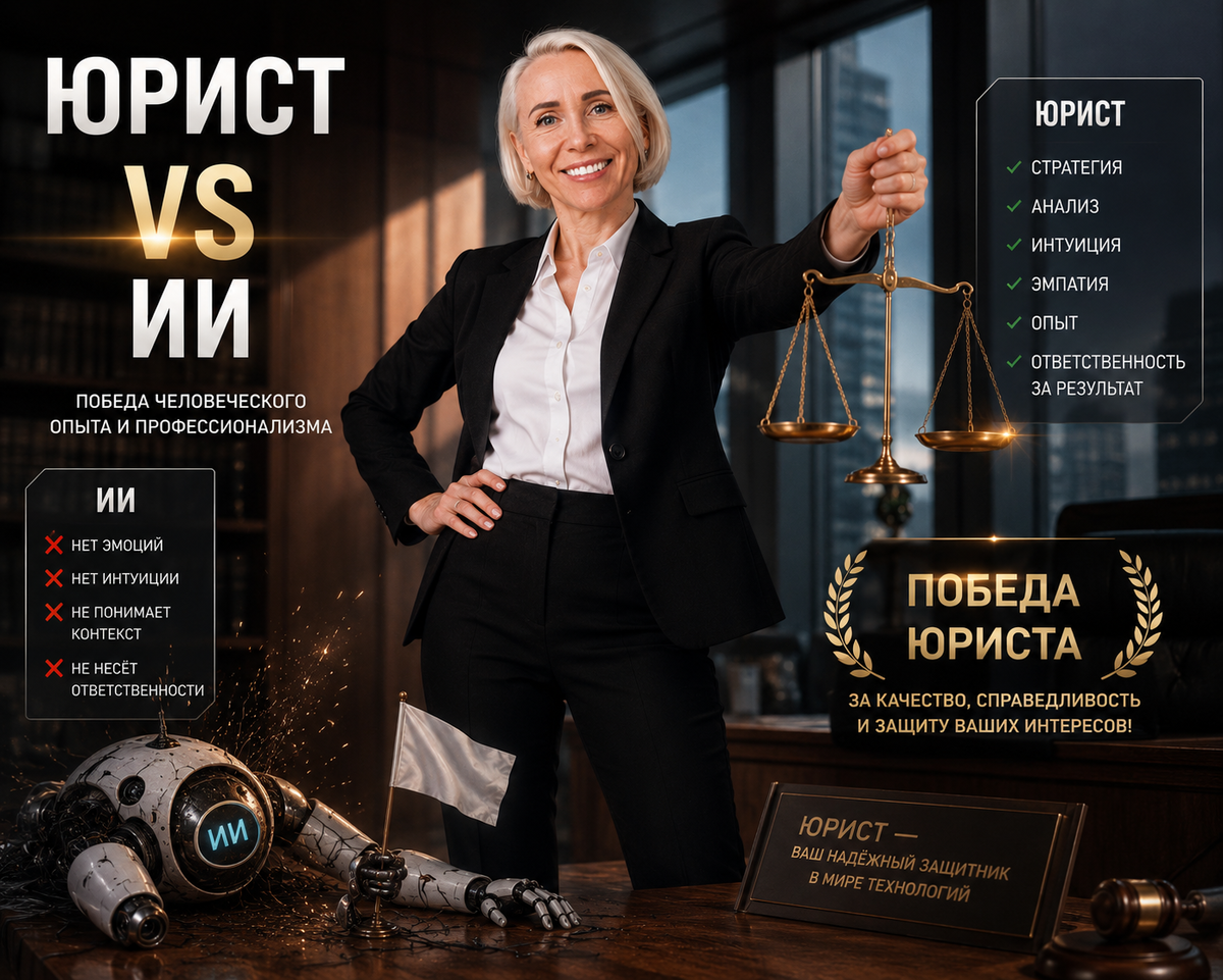 Хороший юрист — это тот юрист, кто не разучился думать своей головой и проверять всё "вручную".