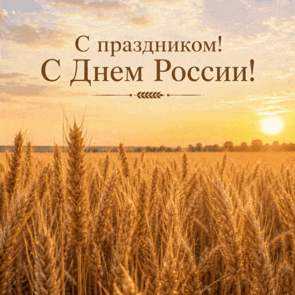 РБК Life📷Видеооткрытка ко Дню России с полем пшеницы