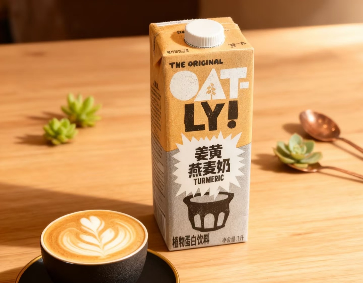 Золотое овсяное молоко для золотого латте OATLY BARISTA TURMERIC