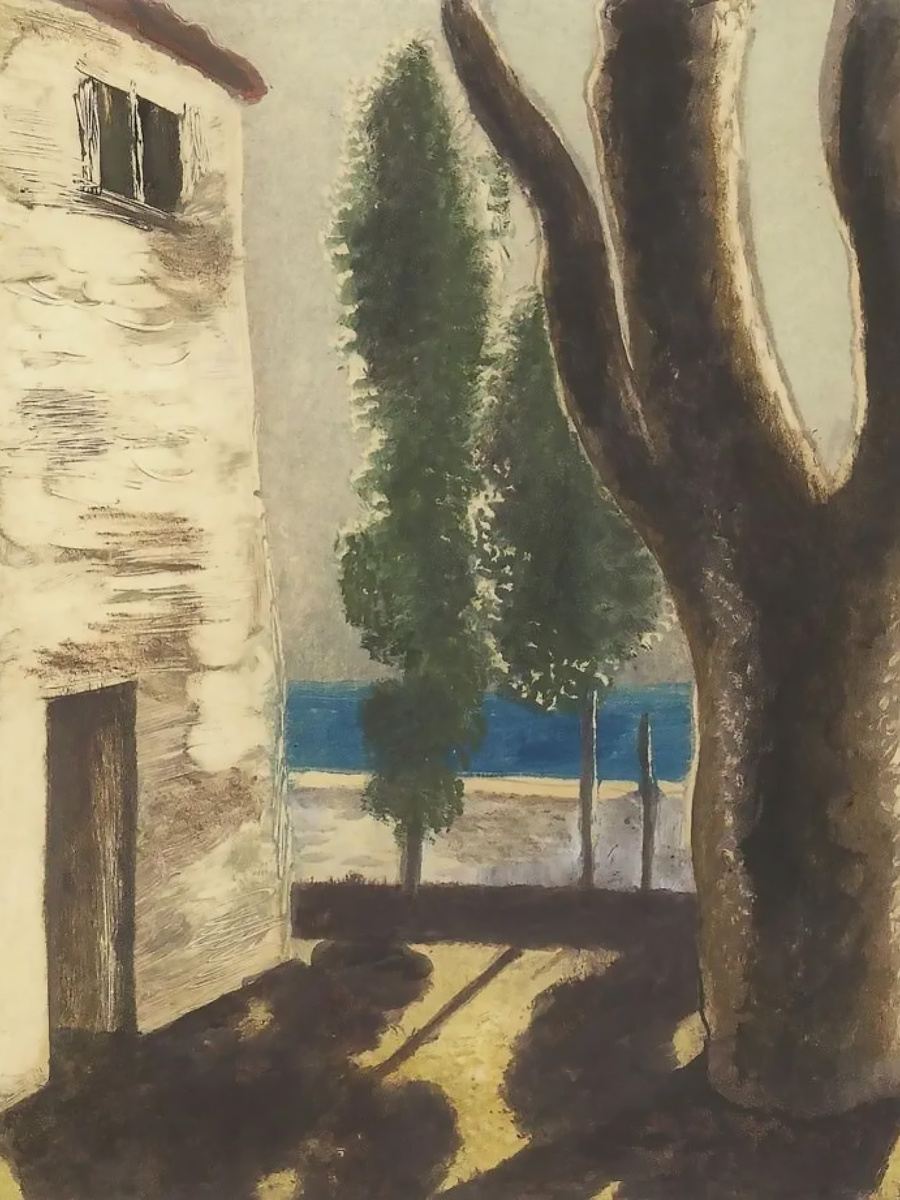 Александр Шевченко. Дом у моря. 1930-е. Частное собрание