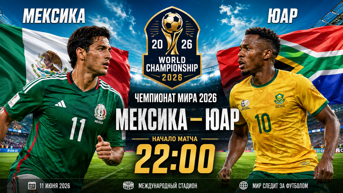 Мексика — ЮАР: прогноз на матч ЧМ-2026