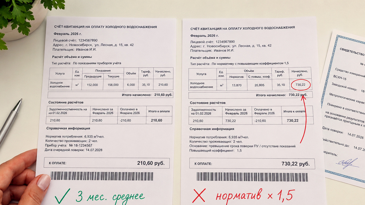 По Правилам № 354 сначала 3 месяца считают по среднему.