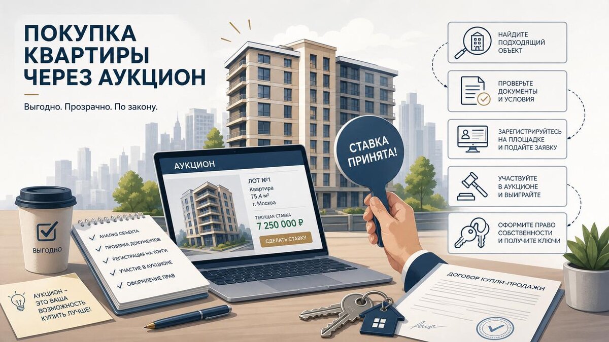 Покупка квартиры через аукцион