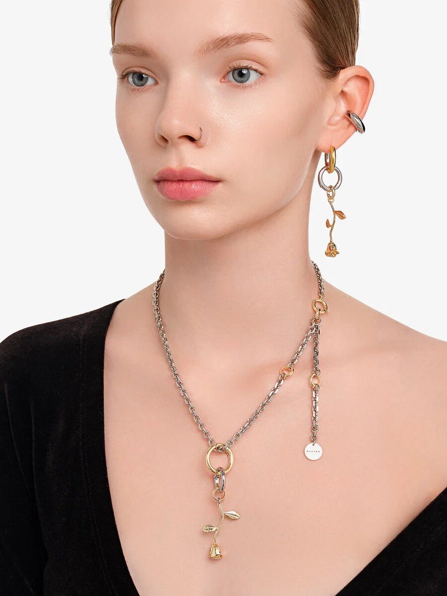 Моносерьга "ROSE", Цепь "ROSE"