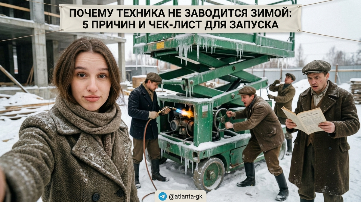    Чек-лист и основные причины проблем с запуском двигателя в зимний период. Atlanta-gk