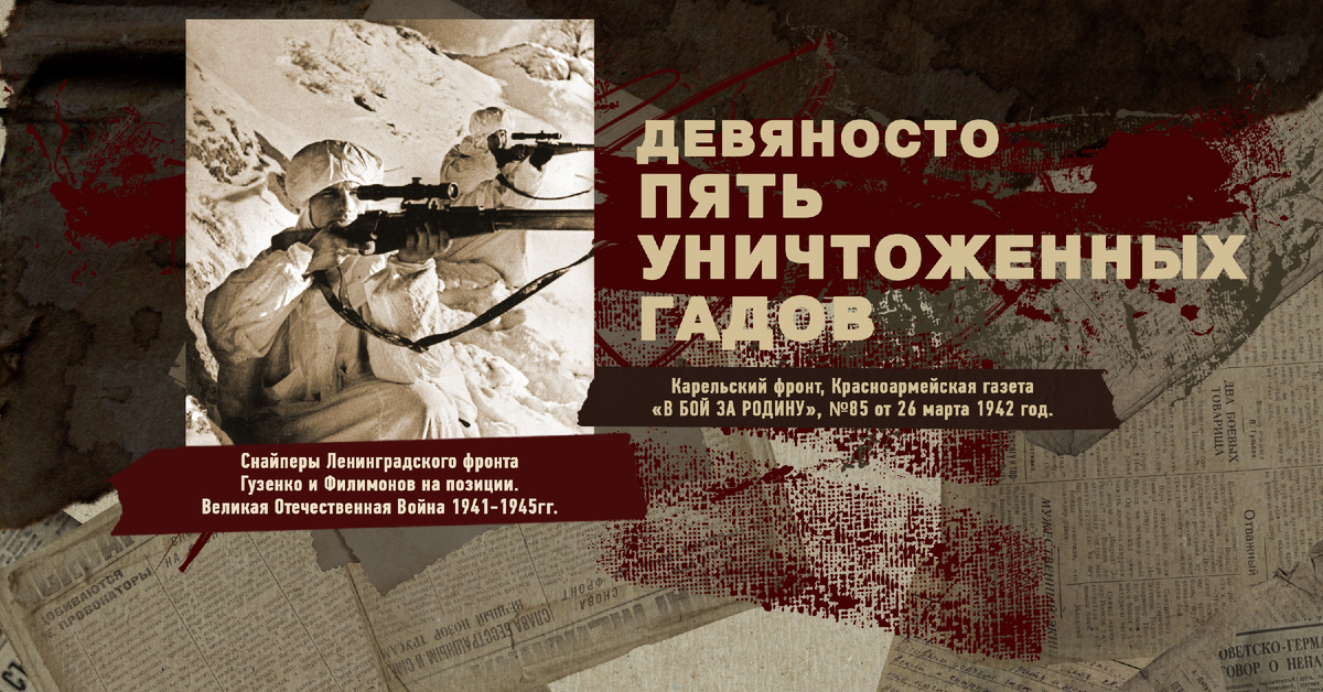 Великая Отечественная Война 1941-1945, Карельский фронт, Строки фронтовые, РУДН ПОИСК