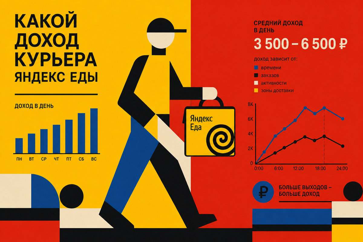 Какой доход курьера Яндекс Еды
