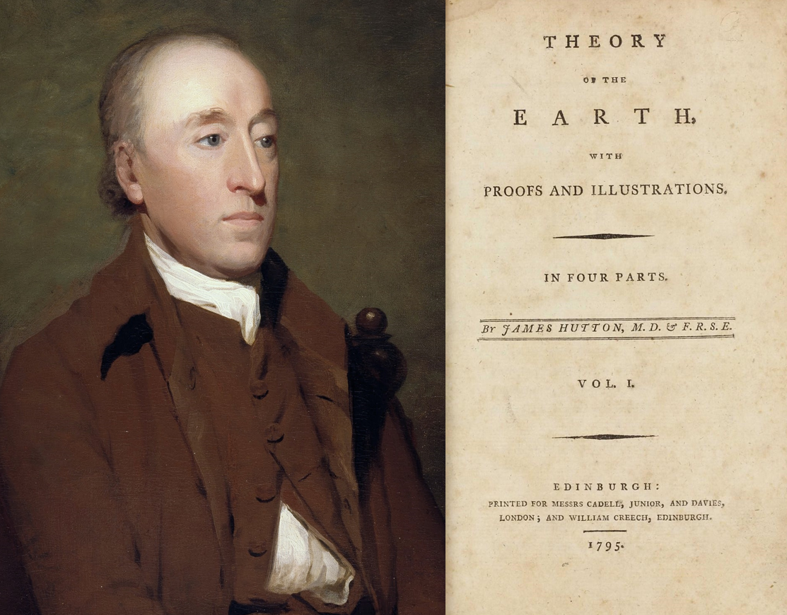 Джеймс Хаттон, и его книга «Theory of the Earth», 1795 г. Портрет художника Генри Ребёрна. Фото: взято из en.wikipedia.org