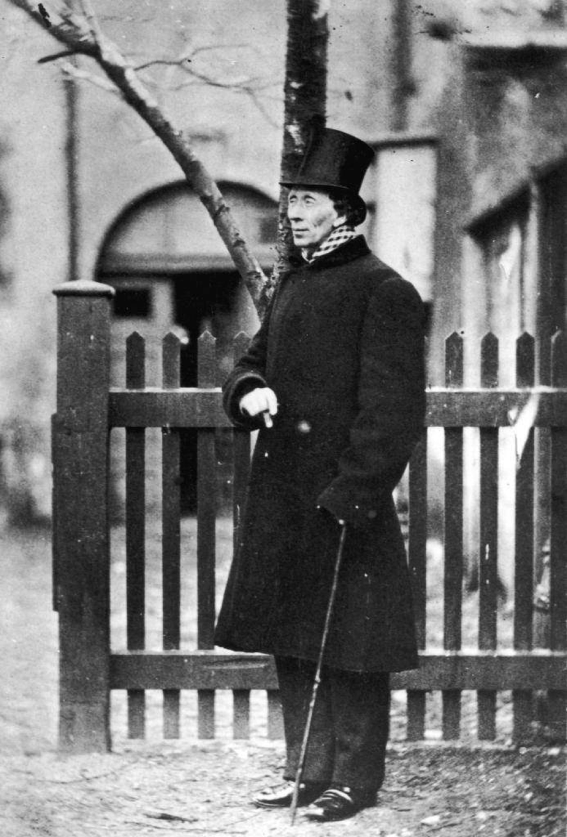 Ганс Христиан Андерсен. Фотограф Теодор Коллин, 1862