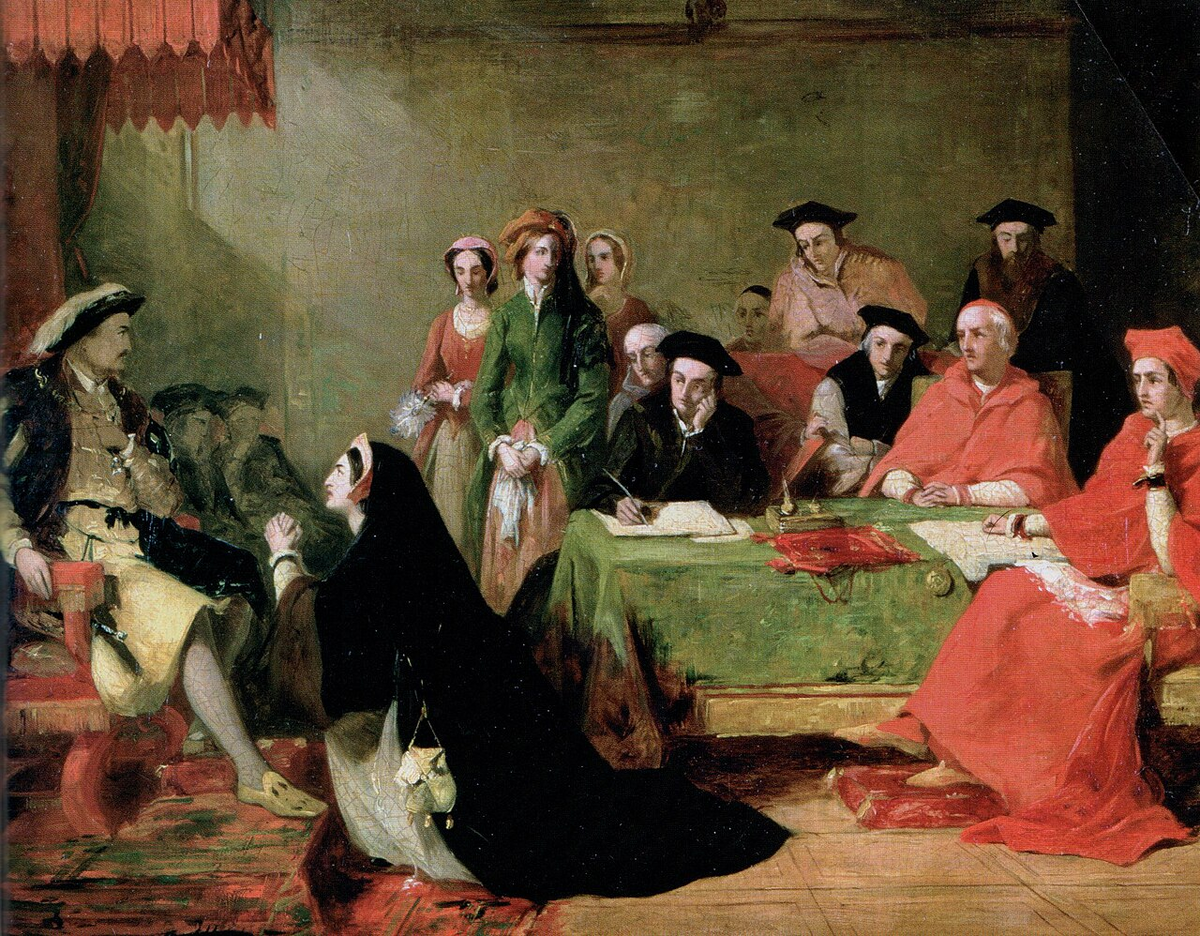 Суд над Екатериной Арагонской Генриха VIII https://en.wikipedia.org/wiki/Henry_Nelson_O%27Neil