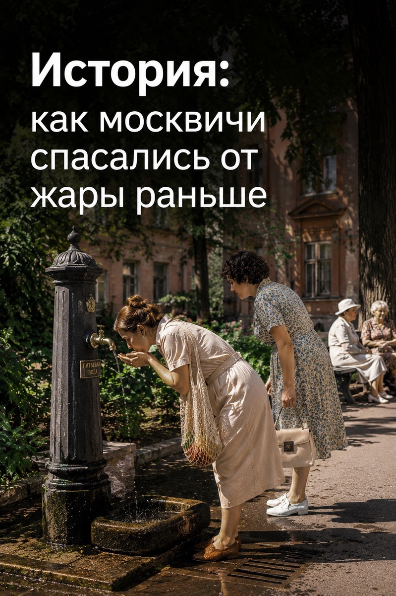 История: как москвичи спасались от жары раньше