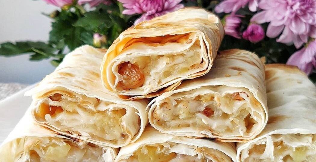 😍ХРУСТЯЩИЕ ТРУБОЧКИ С ЯБЛОКОМ🍎, ИЗЮМОМ И КОРИЦЕЙ. БЫСТРО И ВКУСНО!