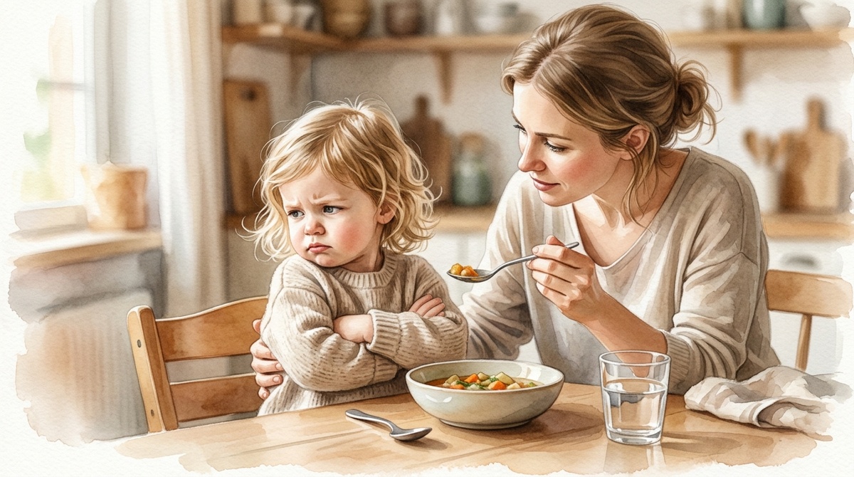    Почему ребёнок 3–6 лет капризничает за столом и отказывается от еды, что за этим стоит и как сделать приём пищи спокойнее, без уговоров и борьбы. Редакция Сказочного леса