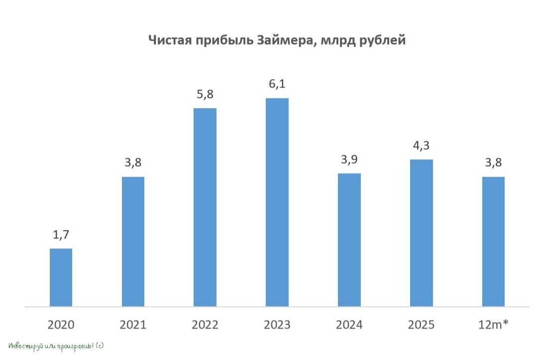 Чистая прибыль Займера